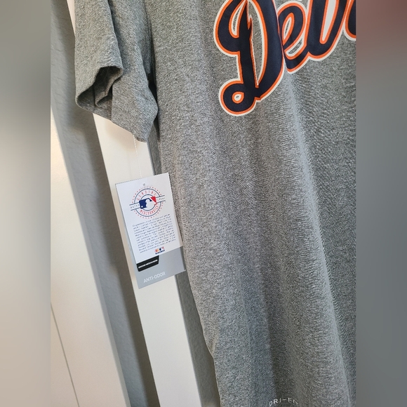 Brand New Nike MLB Detroit Tigers Woodmark Grey T-Shirt Mens Size Medium - Picture 4 of 14